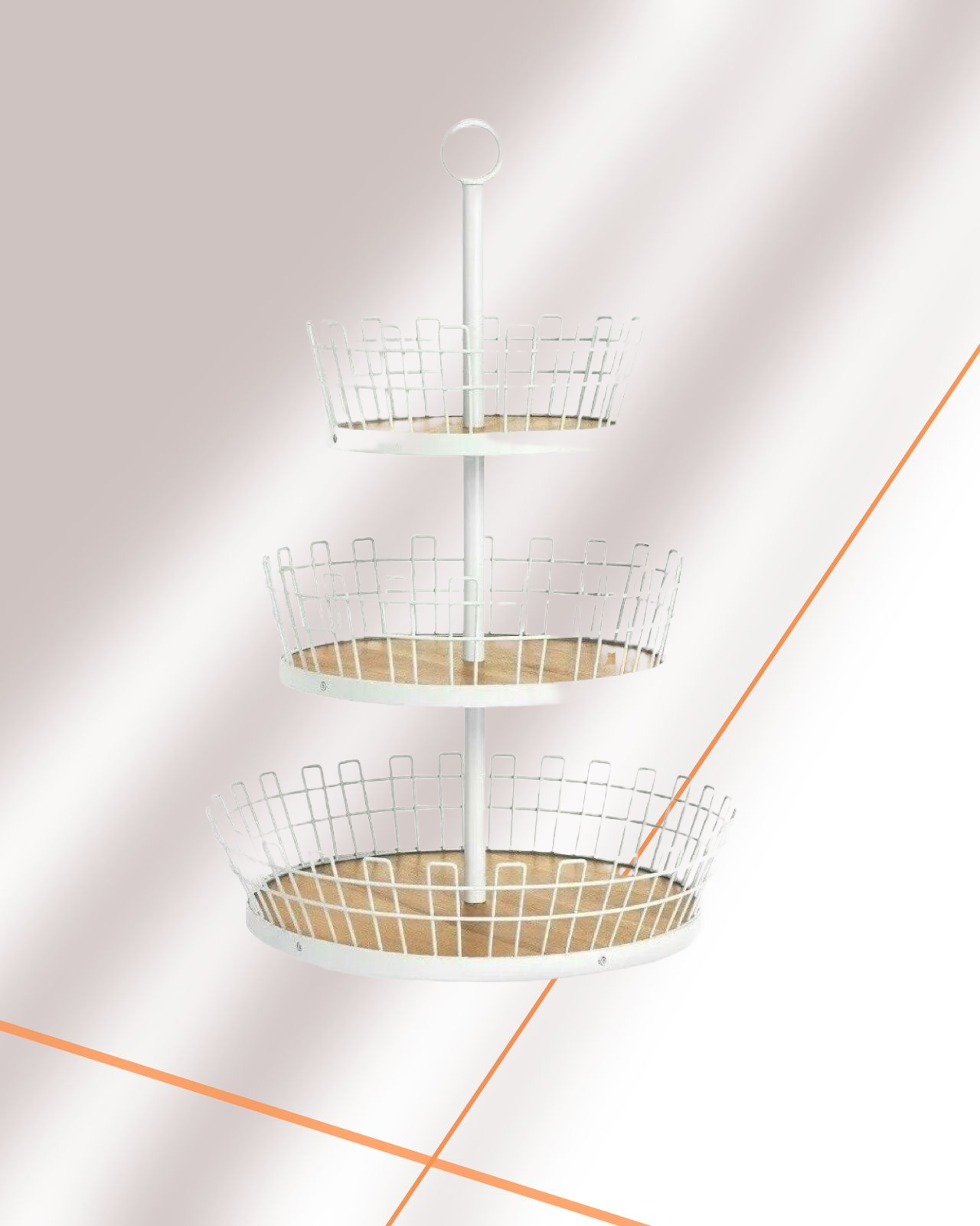 Three tiered basket '